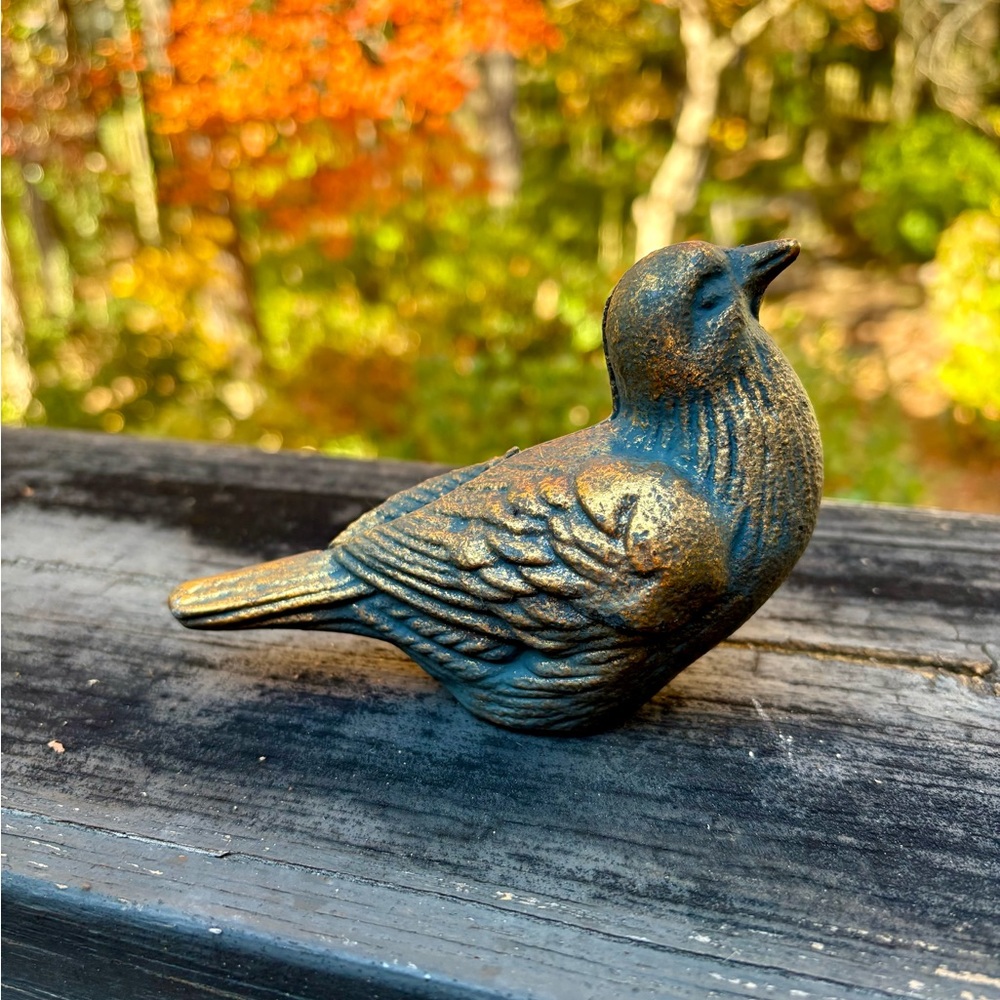 Decorative Metal Bird Figurine Doorstop